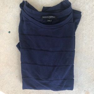 Banana Republic mesh stripe t-shirt